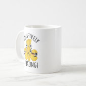 Pasta-Active Verbazingwekkende Grappige Pasta Pun Koffiemok (Voorkant links)