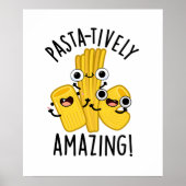 Pasta-Active Verbazingwekkende Grappige Pasta Pun Poster (Voorkant)