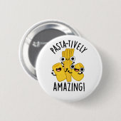 Pasta-Active Verbazingwekkende Grappige Pasta Pun Ronde Button 5,7 Cm (Voorkant /achterkant)