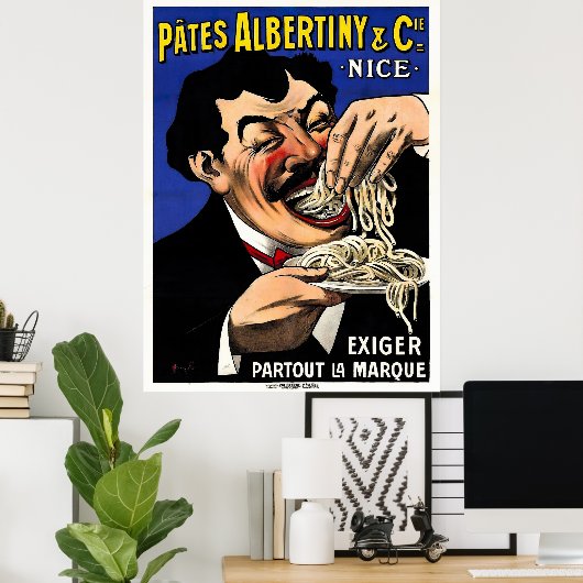  Pasta Advertentie Poster (Thuiskantoor)