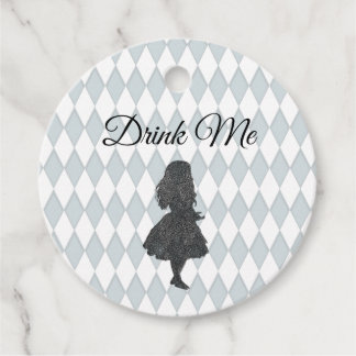 pasta Alice in Wonderland Drink me Bedankjes Labels