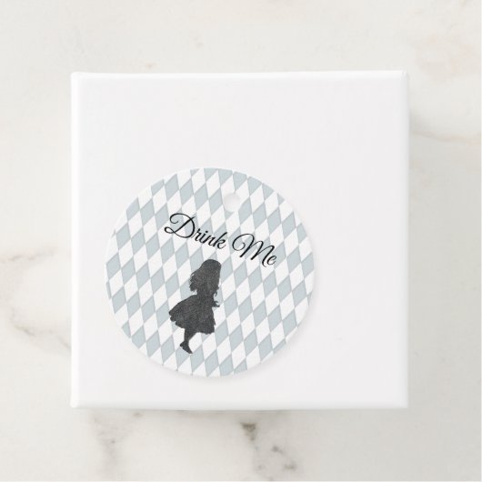 pasta Alice in Wonderland Drink me Bedankjes Labels (In situ)