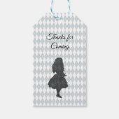  pasta Alice in Wonderland Silhouette Cadeaulabel (Voorkant)