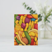 Pasta art achtergrond briefkaart (Staand voorkant)