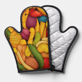 Pasta art achtergrond ovenwant (Voorkant / Achterkant)