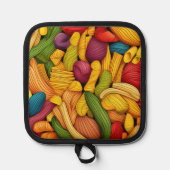 Pasta art achtergrond pannenlap (Voorkant)