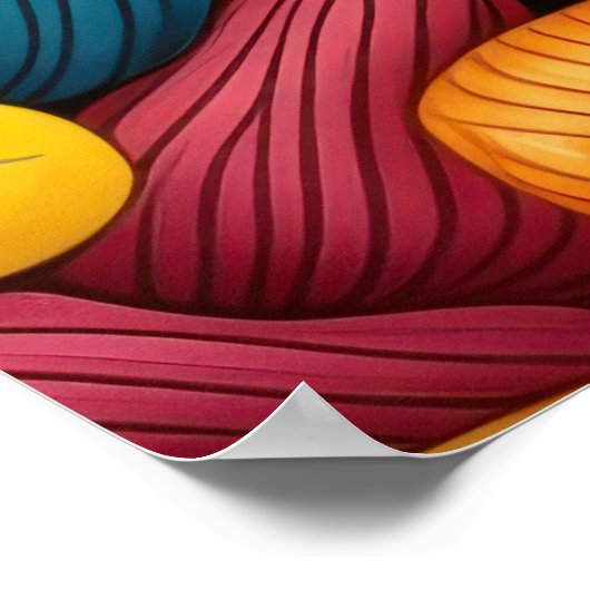 Pasta art background LARGE Poster (Hoek)