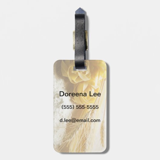 pasta bagagelabel (Achterkant verticaal)