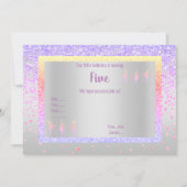  pasta Ballerina Sparkle Childrens Birthday Kaart (Achterkant)