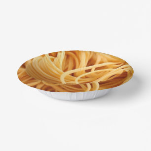Pasta bedrukt papier bord kom