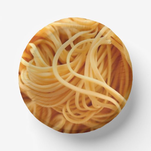 Pasta bedrukt papier bord kom (Voorkant)