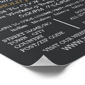 Pasta-beeldscherm, Adverteren koelklassen Poster (Hoek)