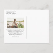 pasta bloemen White Photo Afstuderen Aankondigingskaart (Achterkant)