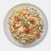 Pasta Bowl Cherry Tomators koelkast Magnet (Voorkant)