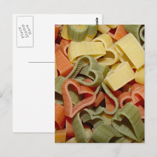 Pasta-Briefkaart Briefkaart (Voorkant / Achterkant)