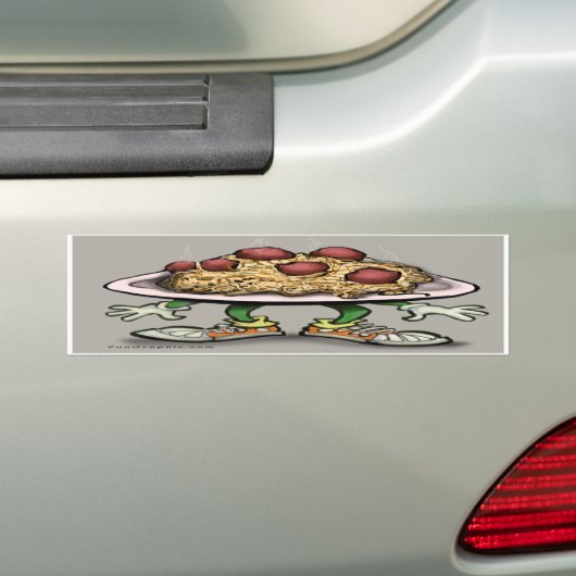 pasta bumpersticker (Op auto)