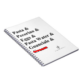 Pasta Carbonara Ingrediënten Notitieboek