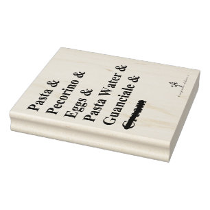 Pasta Carbonara Ingrediënten Rubberstempel