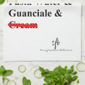 Pasta Carbonara Ingrediënten Theedoek (Gevouwen)