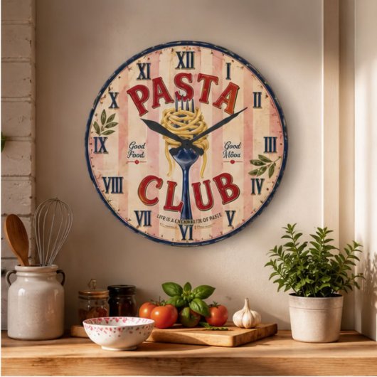 Pasta Club Vintage Kitchen Grote Klok