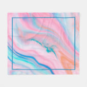 pasta colora agate marmer fleece deken (Voorkant (Horizontaal))