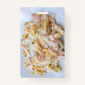 Pasta Custom Food Photo Badge (Voorkant)