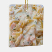 Pasta Custom Food Photo Keramisch Ornament (Rechts)
