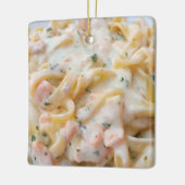 Pasta Custom Food Photo Keramisch Ornament (Links)