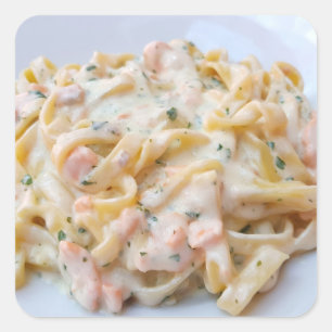 Pasta Custom Food Photo Vierkante Sticker