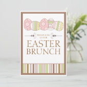  pasta Decorate Easter Brunch Invitation Kaart (Staand voorkant)