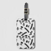 Pasta Diversity Gray Food Italy Lover Foodie Bagagelabel (Voorkant (verticaal))