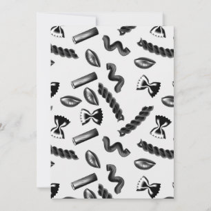 Pasta Diversity Gray Food Italy Lover Foodie Bedankkaart