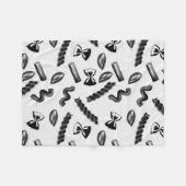Pasta Diversity Gray Food Italy Lover Foodie Fleece Deken (Voorkant (Horizontaal))