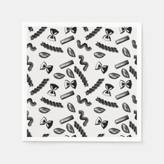 Pasta Diversity Gray Food Italy Lover Foodie Servet (Voorkant)