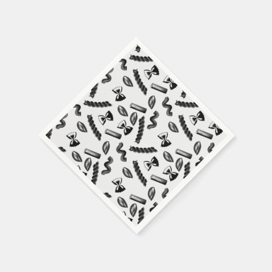 Pasta Diversity Gray Food Italy Lover Foodie Servet (Hoek)