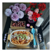 PASTA EN BLOEMEN PERFECT POSTER (Voorkant)
