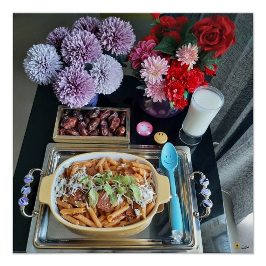 PASTA EN BLOEMEN PERFECT POSTER (Voorkant)