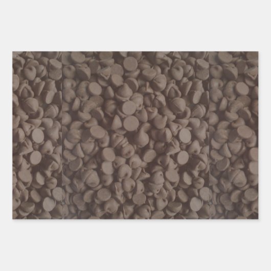 Pasta en chocolade chips, aangepast fotofeest inpakpapier vel (Voorkant 2)