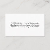 Pasta en groenten op tafel visitekaartje (Achterkant)