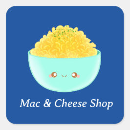 Pasta en kaas vierkante sticker