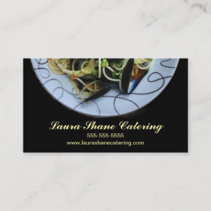 Pasta en Mosselen Catering Visitekaartje