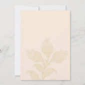  pasta Floral Peach Green Weddind Save The Date (Achterkant)