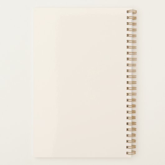  pasta Floral Wreatmonogram op maat Planner (Achterkant)