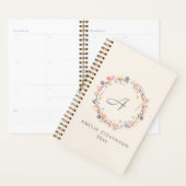  pasta Floral Wreatmonogram op maat Planner (Display)