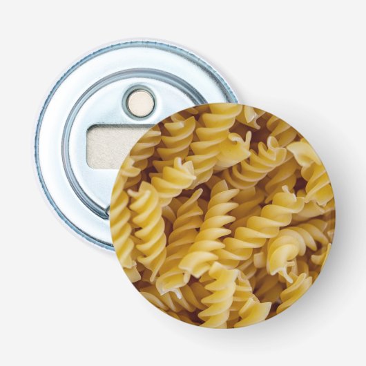Pasta Fusilli Noodles Button Flesopener (Voorkant)
