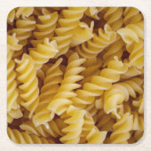 Pasta Fusilli Noodles Kartonnen Onderzetters (Voorkant)