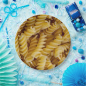 Pasta Fusilli Noodles Papieren Bordje (Feest)