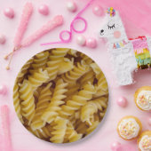 Pasta Fusilli Noodles Papieren Bordje (Feest)