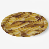 Pasta Fusilli Noodles Papieren Bordje (Gekanteld)