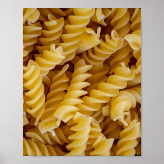 Pasta Fusilli Noodles Poster (Voorkant)